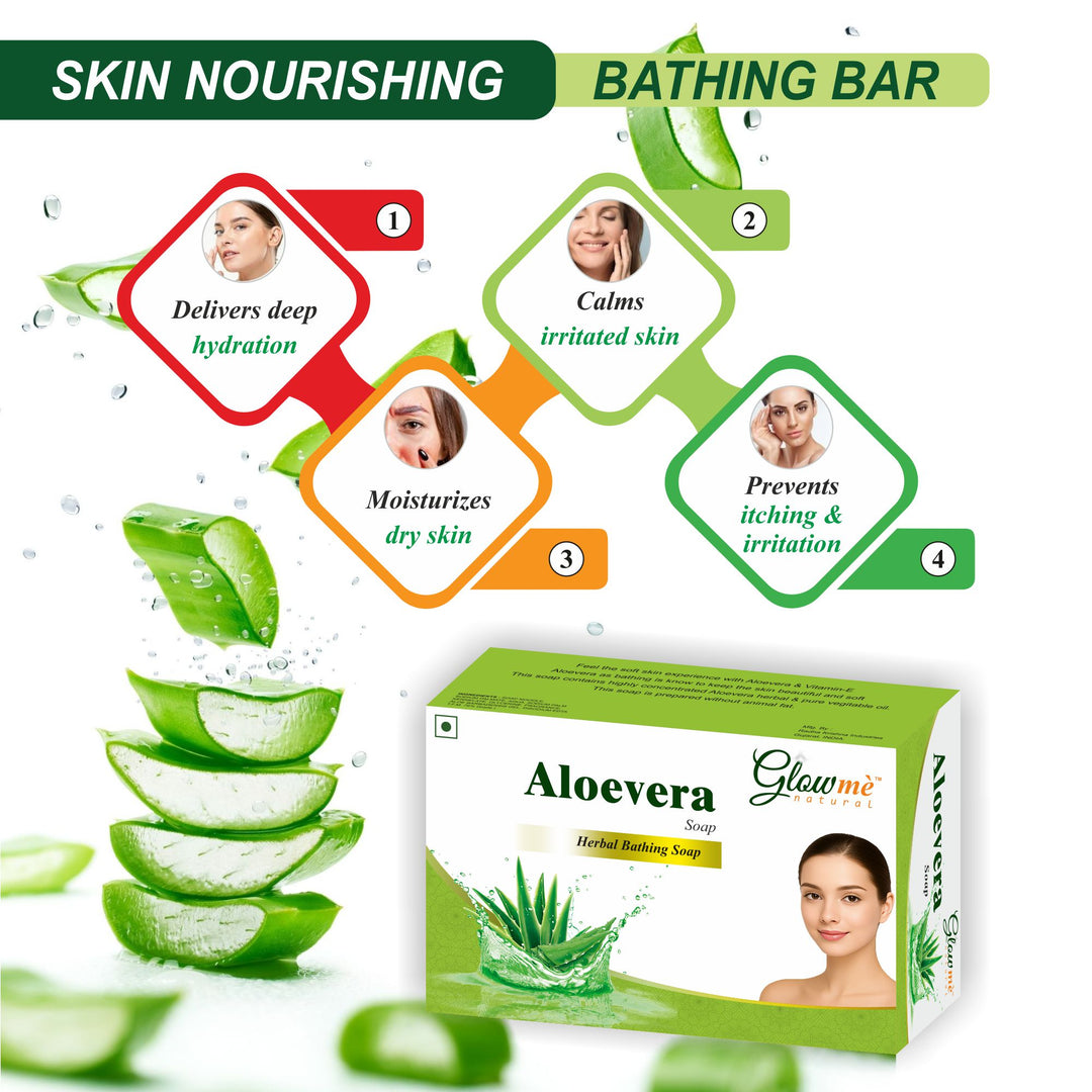 Natural Aloe Vera Bathing Soap for Sensitive Skin – Moisturize, Heal & Refresh