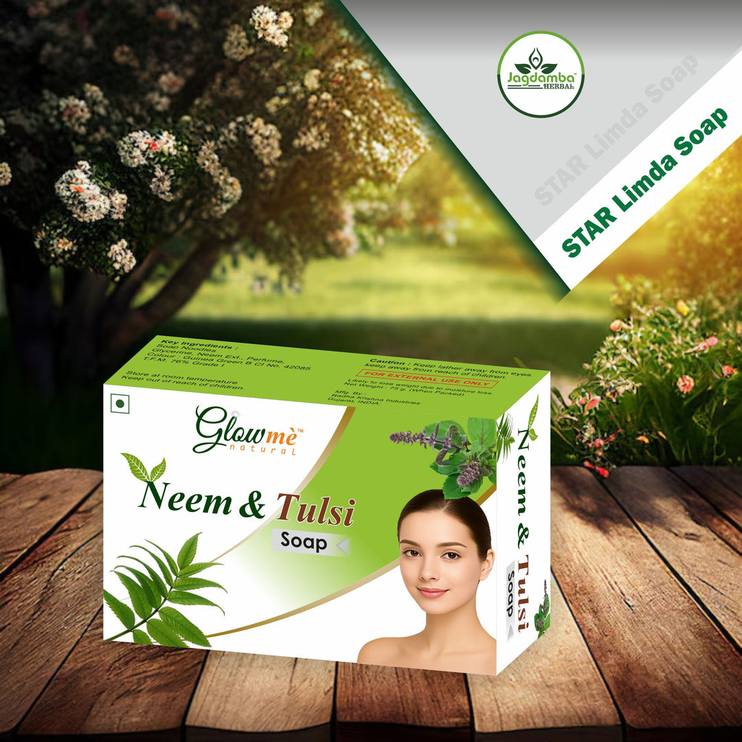 Neem Tulsi Bathing Soap – Ayurvedic Cleanser for Glowing Skin | Anti-Bacterial |