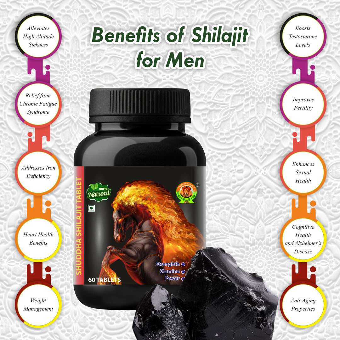 SHUDDHA SHILAJIT TABLETS | BOOST STAMINA POWER | 100% Ayurvedic