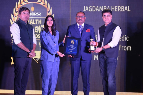 Best Health Care Product Award by Minister of State Mr.Prafulpansheriya Sir