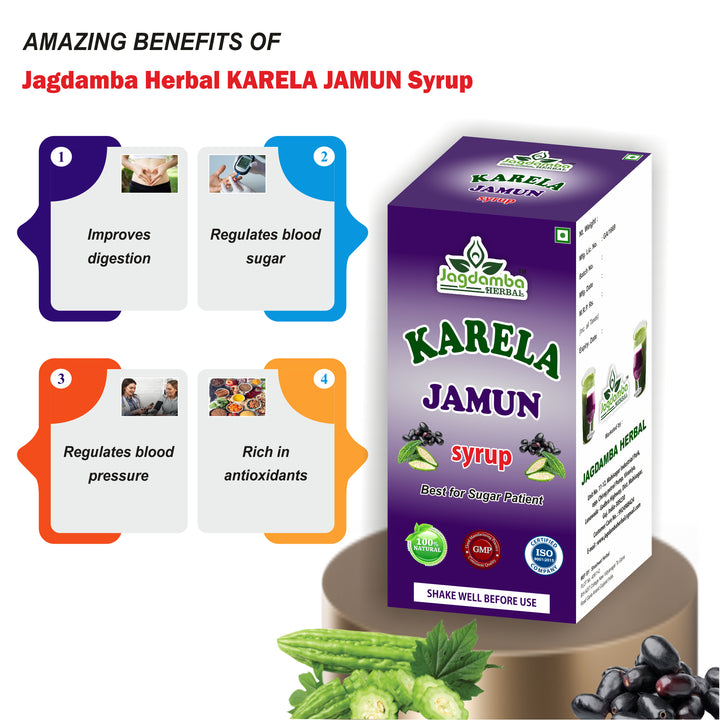 Karela Jamun Syrup: Ayurvedic Solution for Blood Sugar Management and Digestion