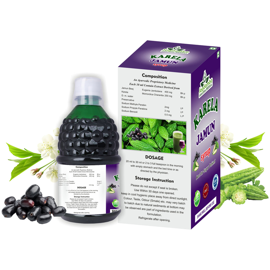 Karela Jamun Syrup: Ayurvedic Solution for Blood Sugar Management and Digestion