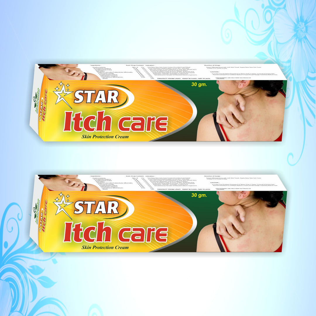 Jagdamba Herbal STAR ITCH CARE CREAM: Effective Treatment for Itching, Inflammation, and Fungal Infections (PACK OF 2)