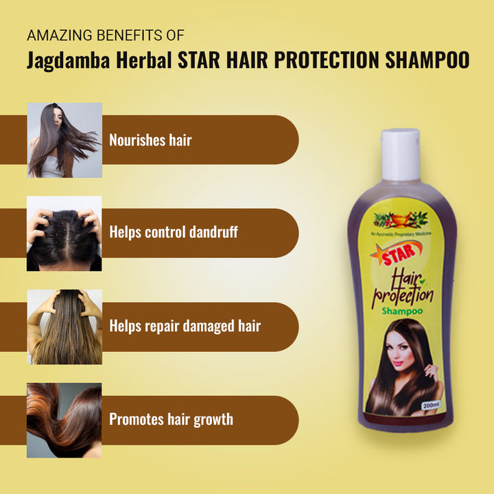 HAIR PROTECTION SHAMPOO 200 ml | KESH RATN HAIR OIL 100 ml - HAIR WELLNESS COMBO
