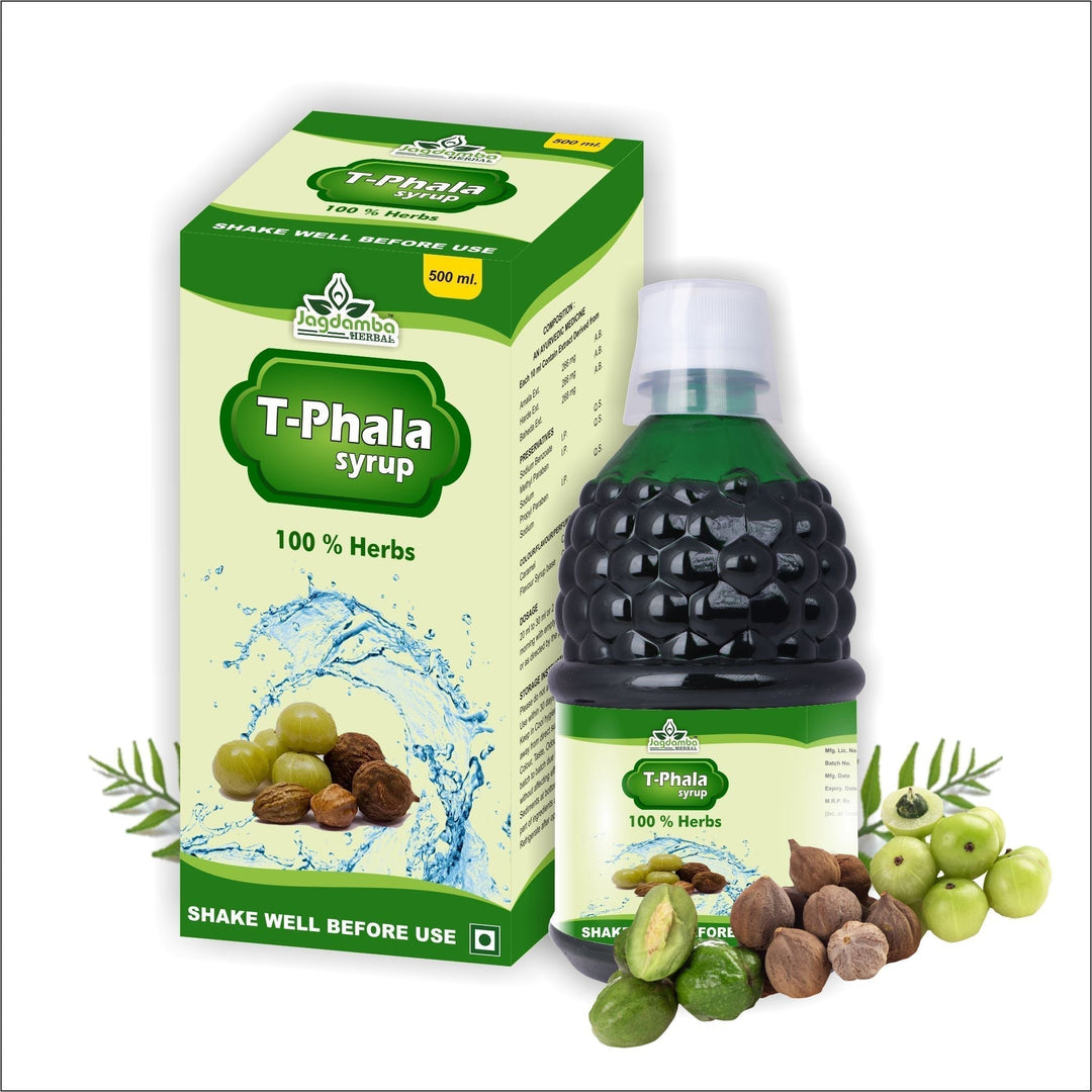 T- Phala Syrup for Gas, Acidity & Constipation | Triphala Syrup | Jagdamba Herbal