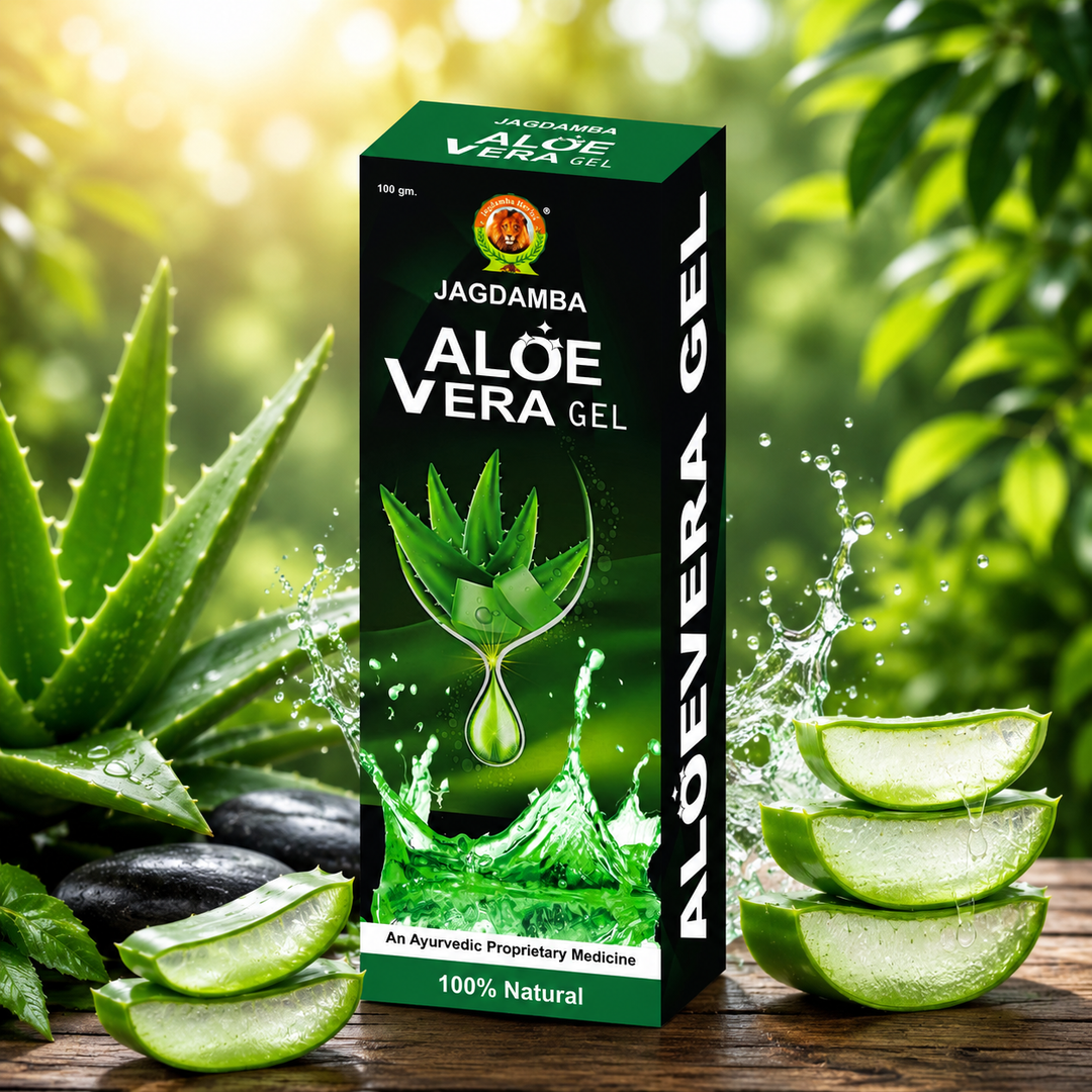 Herbal Aloe Vera Gel for Face, Skin & Hair Care | Jagdamba Herbal