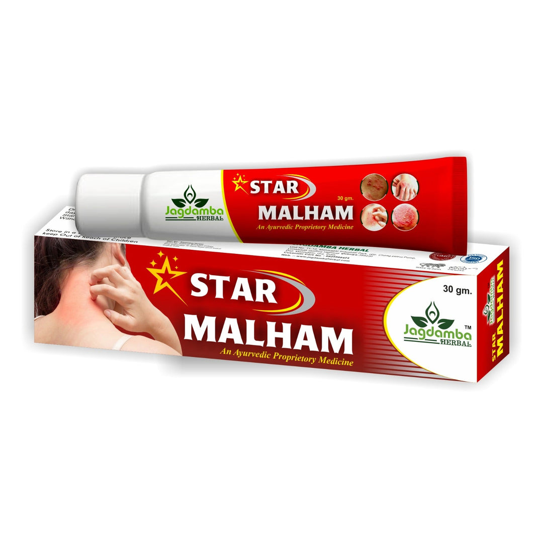 Star Malham – Ayurvedic Herbal Malham for Itching & Skin Care | Jagdamba Herbal