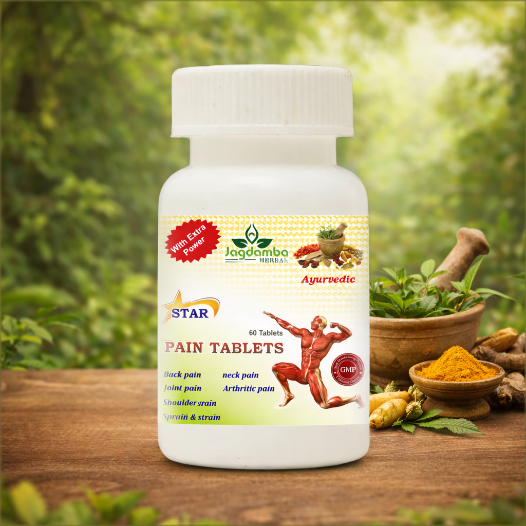 Pain Tablet – Herbal Pain Relief Tablet for Muscle & Joint Care | Jagdamba Herbal