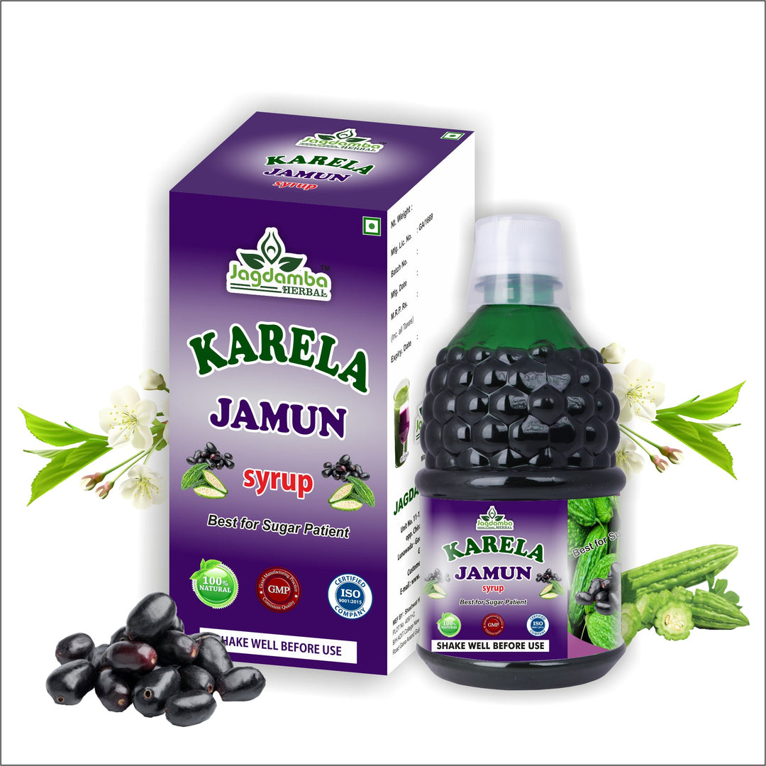Karela Jamun Syrup for Blood Sugar Support | Herbal Sugar Care | Jagdamba Herbal