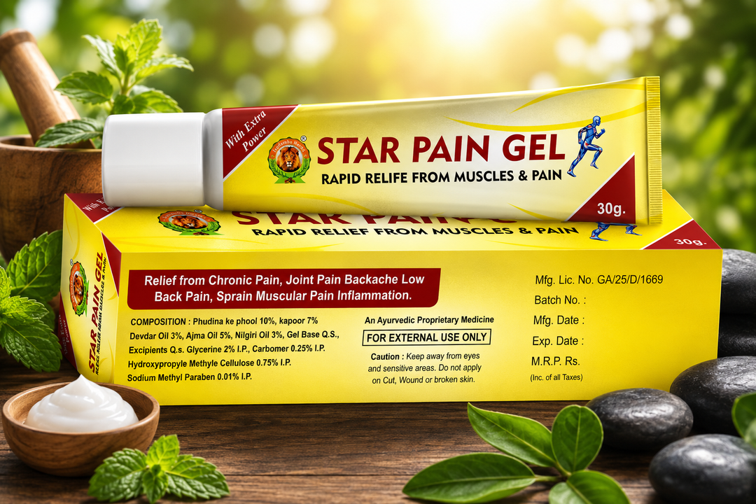 Pain Gel  Herbal Pain Relief Gel for Muscle & Joint Care | Jagdamba Herbal