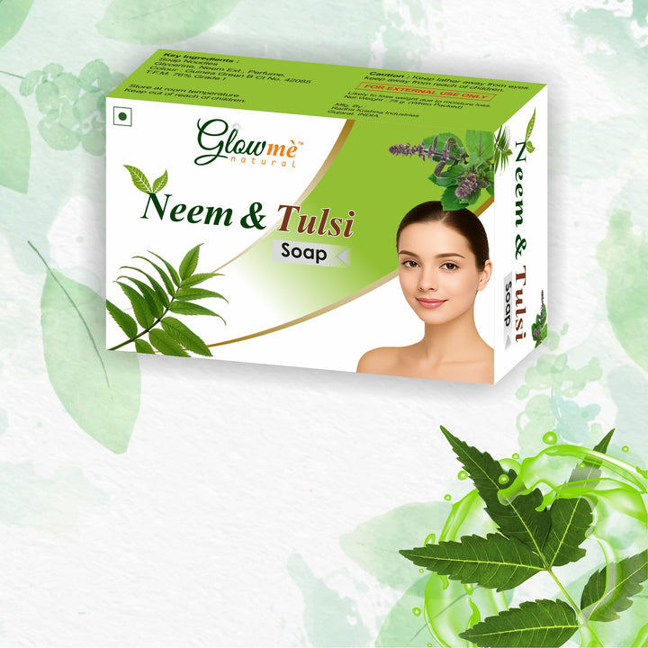 Neem Tulsi Bathing Soap – Ayurvedic Cleanser for Glowing Skin | Anti-Bacterial |