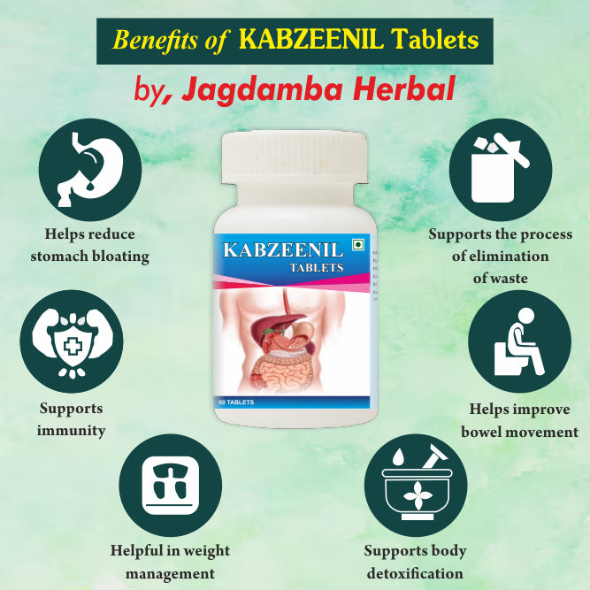 Kabznill Herbal Tablet for Digestive Care | Jagdamba Herbal