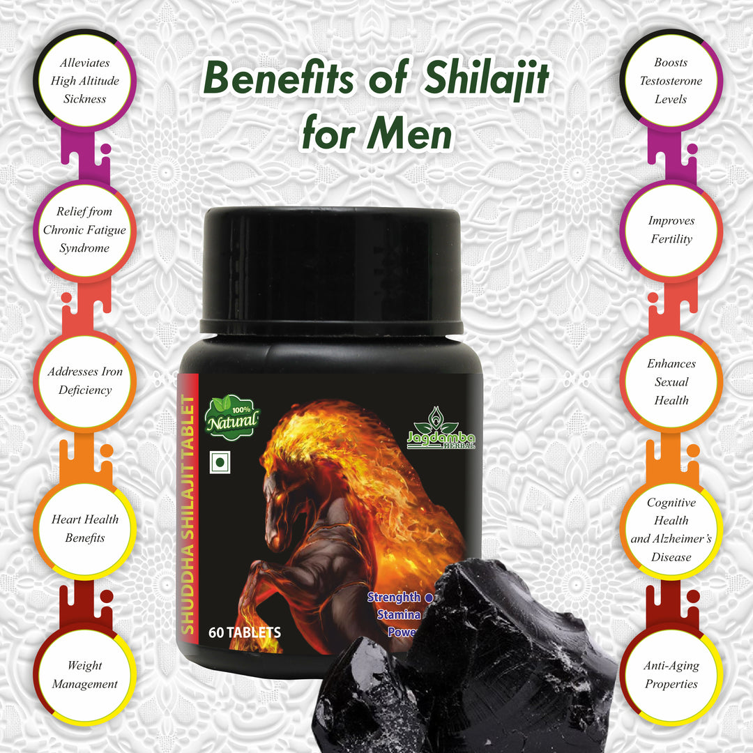 Shilajit Tablet benefits for energy and stamina