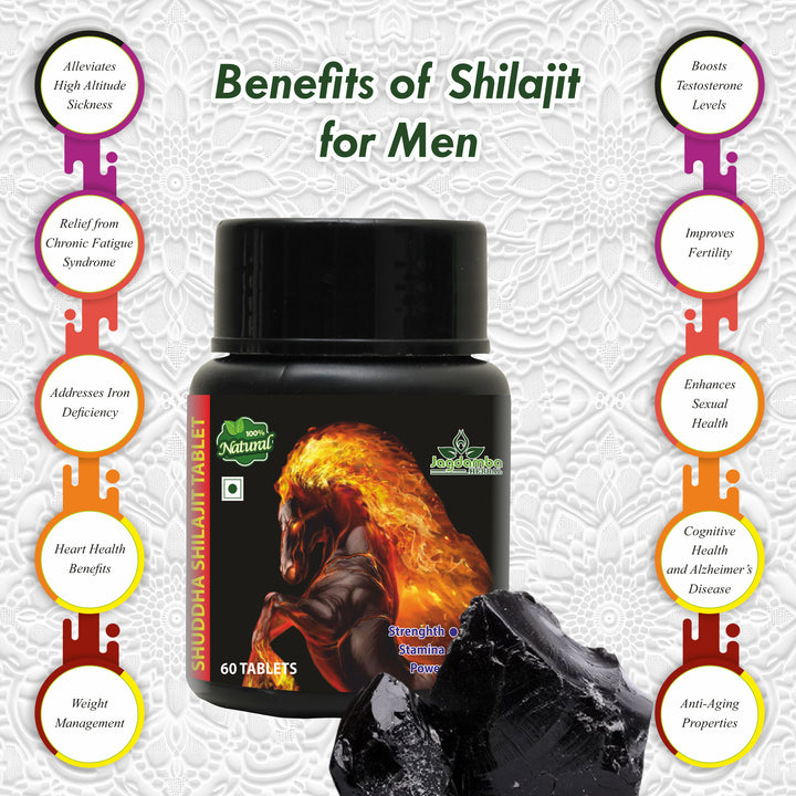 Shilajit Tablet benefits for energy and stamina