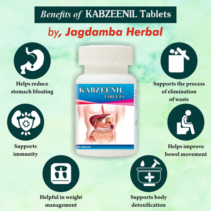 Kabzeenil Tablets | Ayurvedic Treatment for Constipation & Indigestion