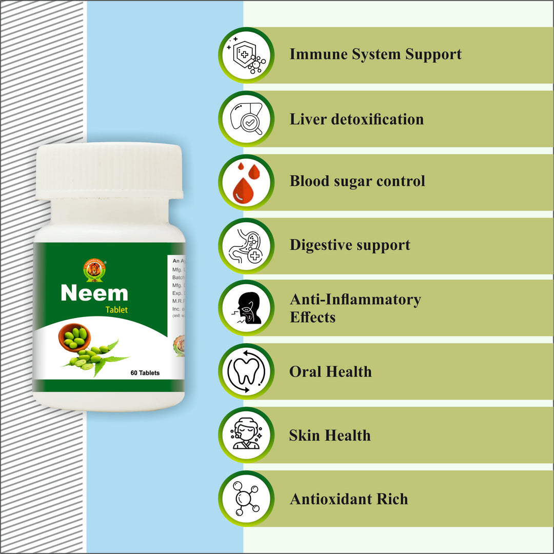 Neem Tablets | Pure Herbal Detox and Skin Health Support