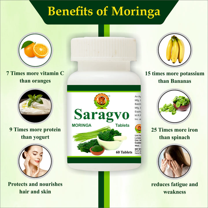 Moringa Tablets | Natural Energy Booster & Comprehensive Nutritional Support