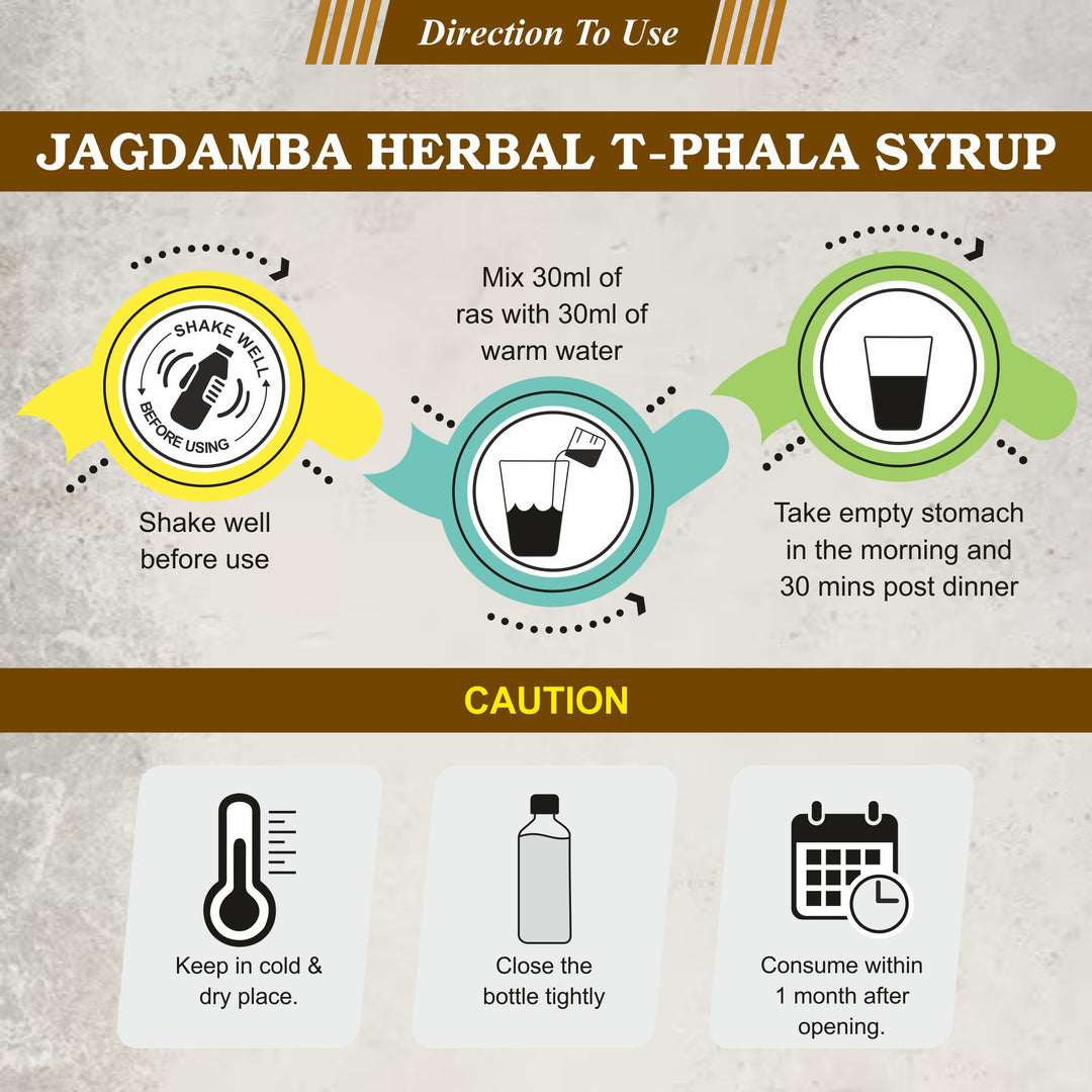 T-PHALA Syrup: Ayurvedic Solution for Digestive Health and Constipation Relief