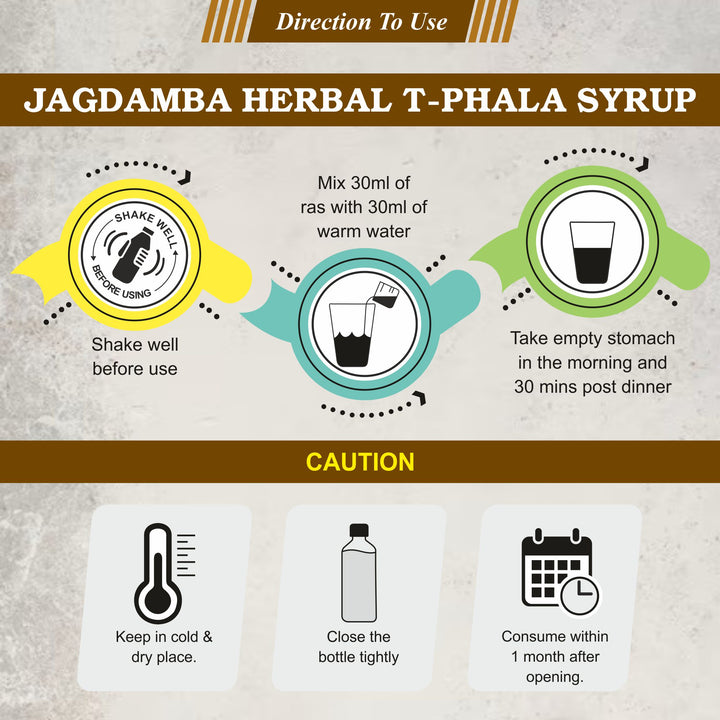 T-PHALA Syrup: Ayurvedic Solution for Digestive Health and Constipation Relief
