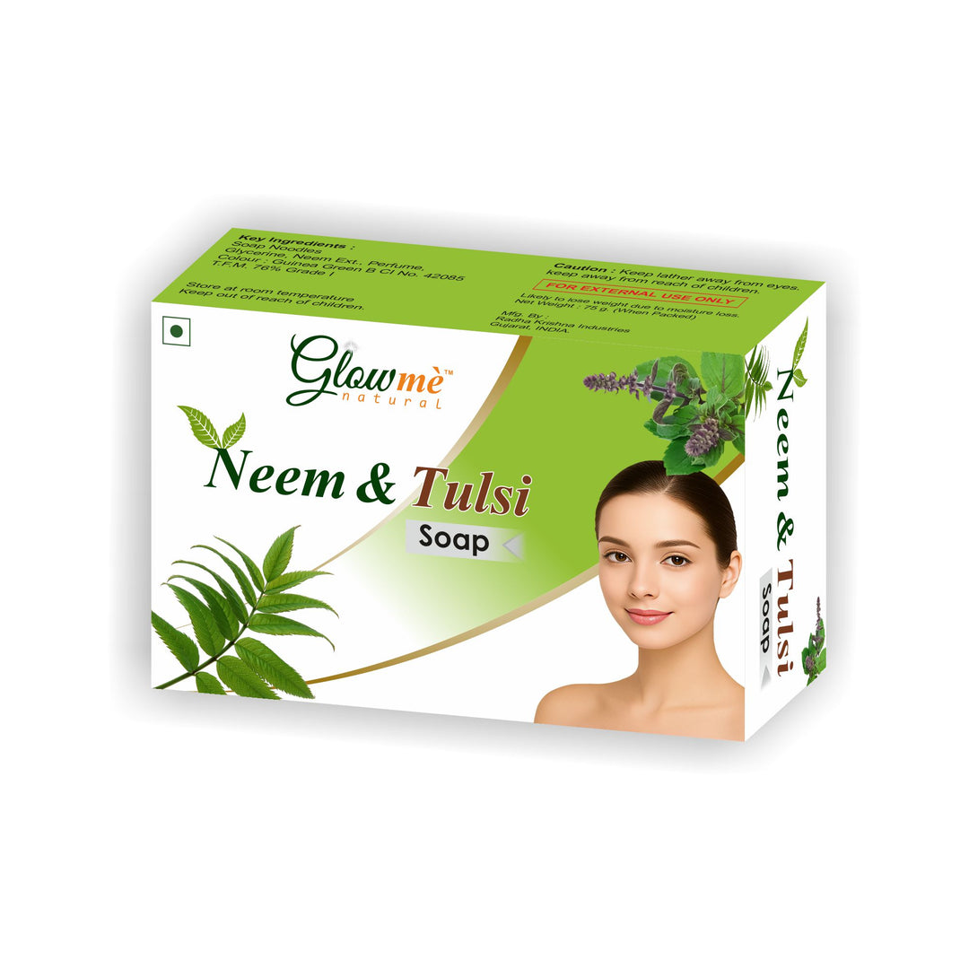 Neem Tulsi Bathing Soap – Ayurvedic Cleanser for Glowing Skin | Anti-Bacterial |