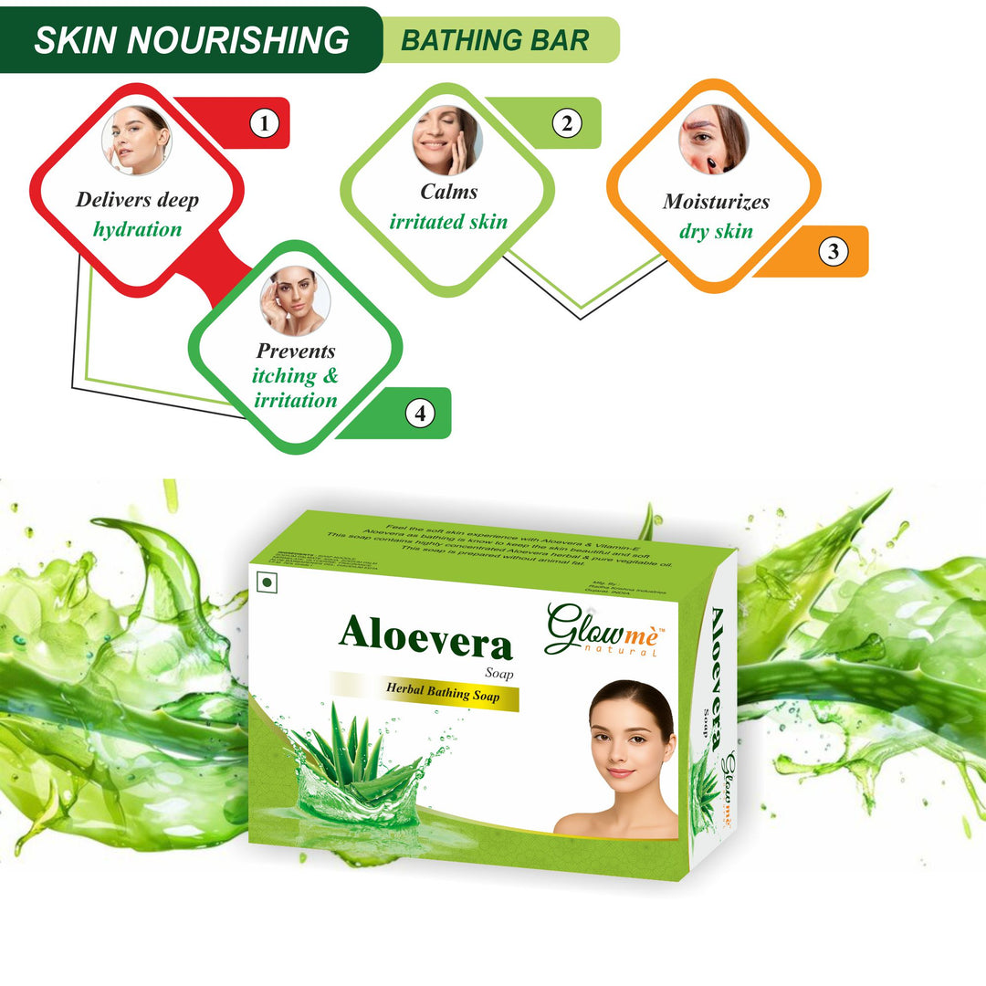 Natural Aloe Vera Bathing Soap for Sensitive Skin – Moisturize, Heal & Refresh