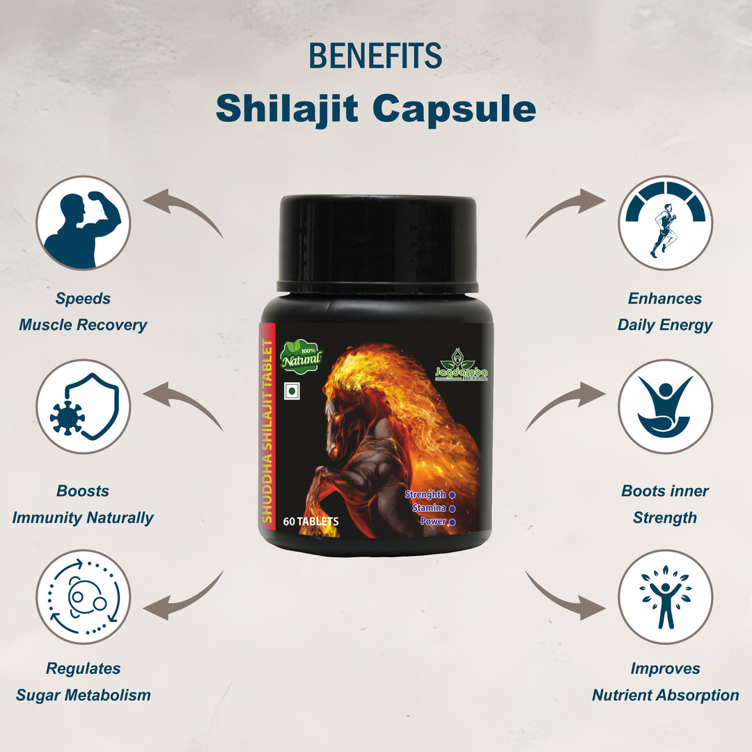 Shilajit Tablet benefits for energy and stamina