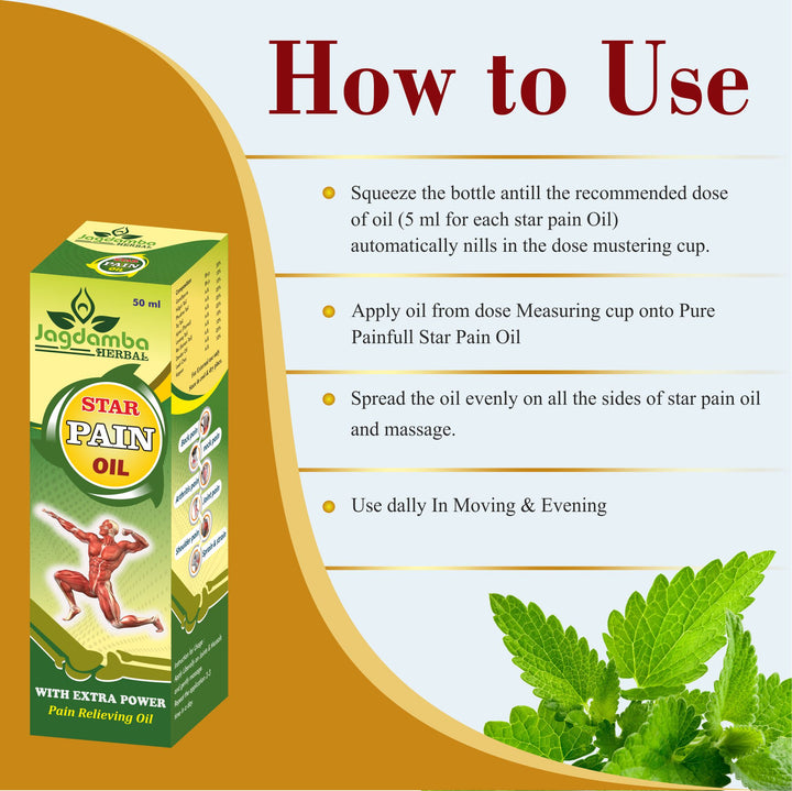 Jagdamba Herbal  – Ayurvedic Pain Relief Oil for Arthritis, Sciatica, Joint Stiffness & Body Pain