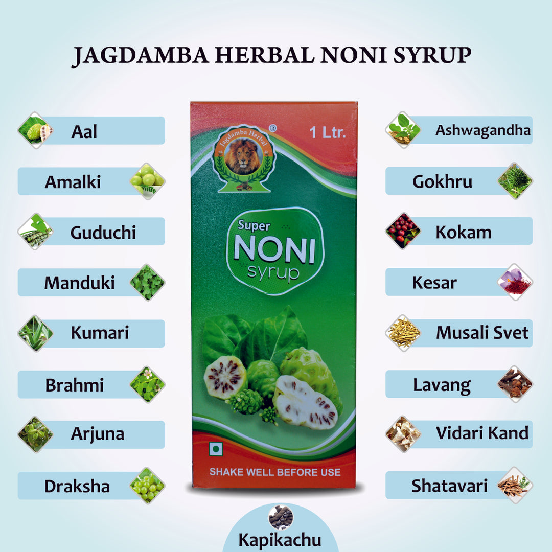 "Noni Syrup - Powerful Antioxidant & Wellness Booster for Immunity, sugar free, Digestion, and Skin Health"