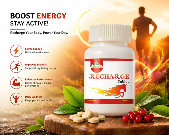 Recharge Tablets | Ayurvedic Boost for Energy, Vitality, and Sexual Health