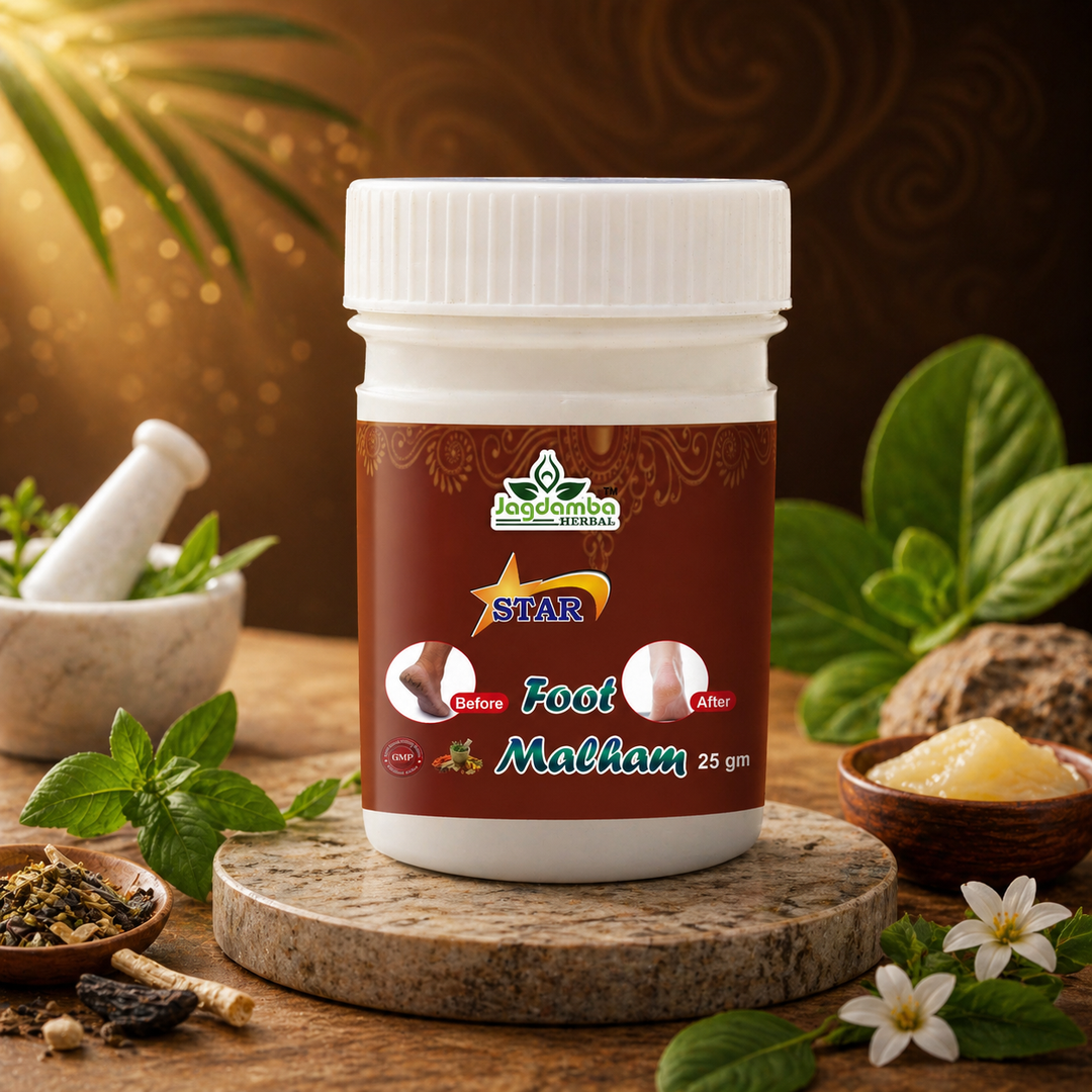 Star Foot Malham: Ayurvedic Relief for Cracked Heels and Foot Pain (PACK OF 3)