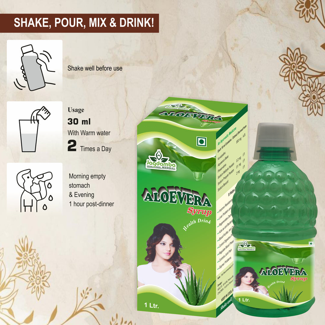 Aloe Vera Syrup  | Wellness for Skin, Hair & Digestion