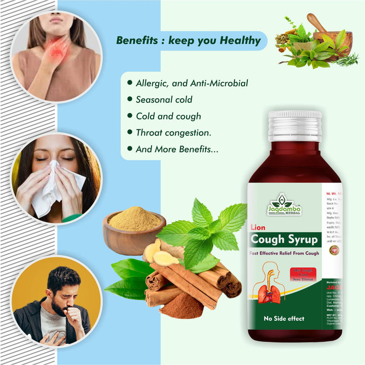 Star Cough Syrup helps relieve dry cough, productive cough, sore throat, throat irritation, chest congestion and supports healthy breathing.