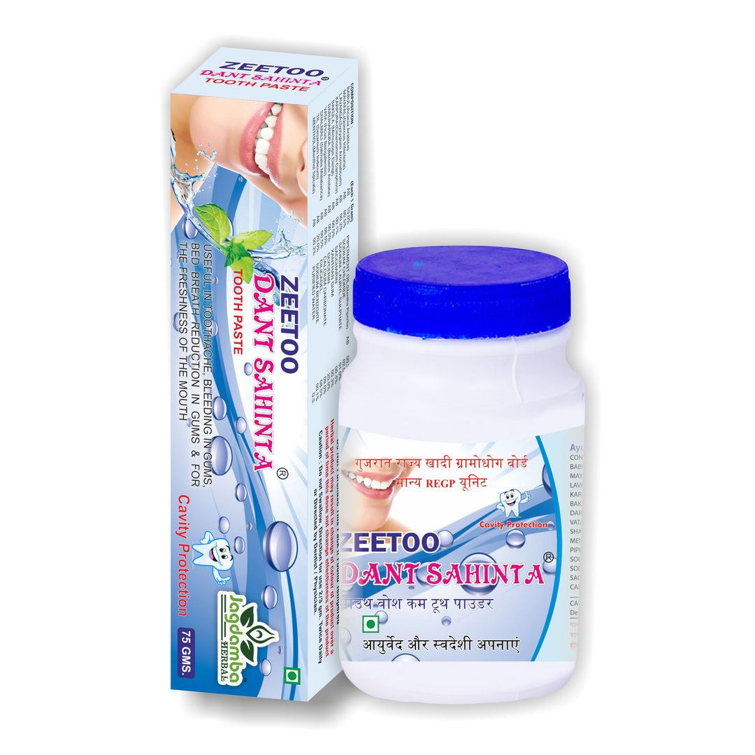 Zeetoo Toothpaste & Tooth Powder | Herbal Oral Care | Jagdamba Herbal