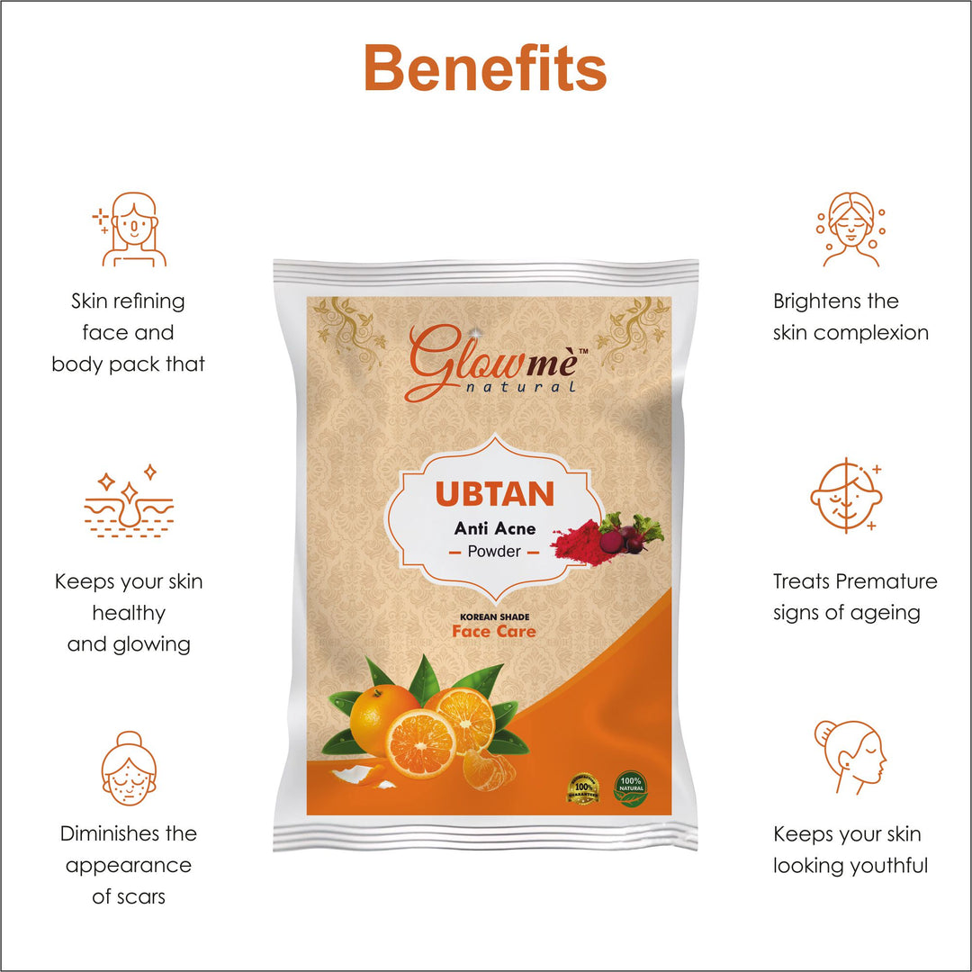 Glow Me Natural  Ubtan  Anti Acne Powder– 100% Herbal Face Pack | Pack of 3