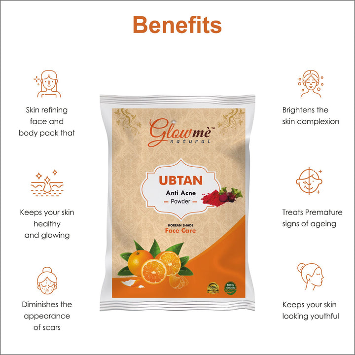 Glow Me Natural  Ubtan  Anti Acne Powder– 100% Herbal Face Pack | Pack of 3