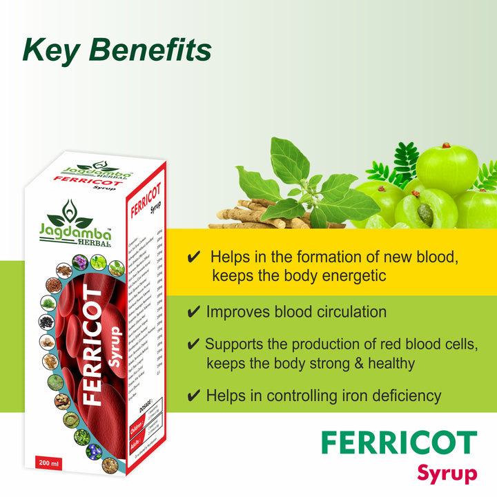 Ferricot Syrup – Complete Care for Blood & Energy | 200 ml