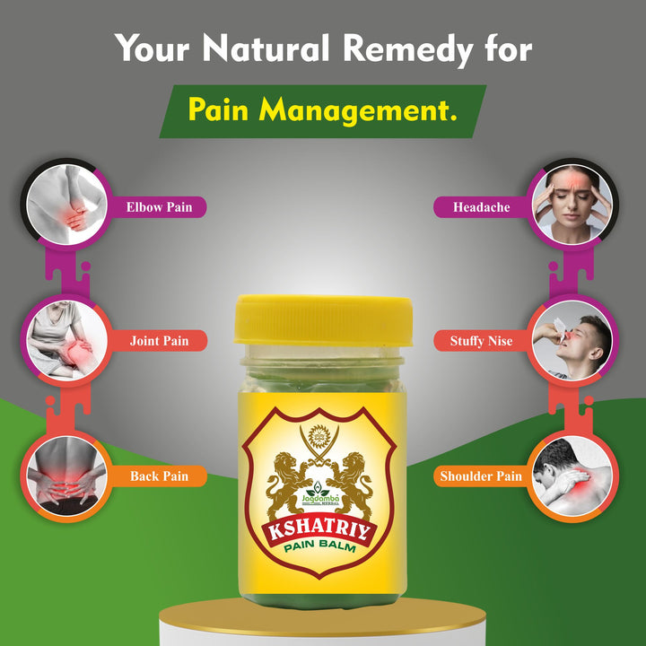 Kshatriy Pain Balm | Ultimate Relief for Chronic Pain | Headaches, and Body Aches (PACK OF 3)