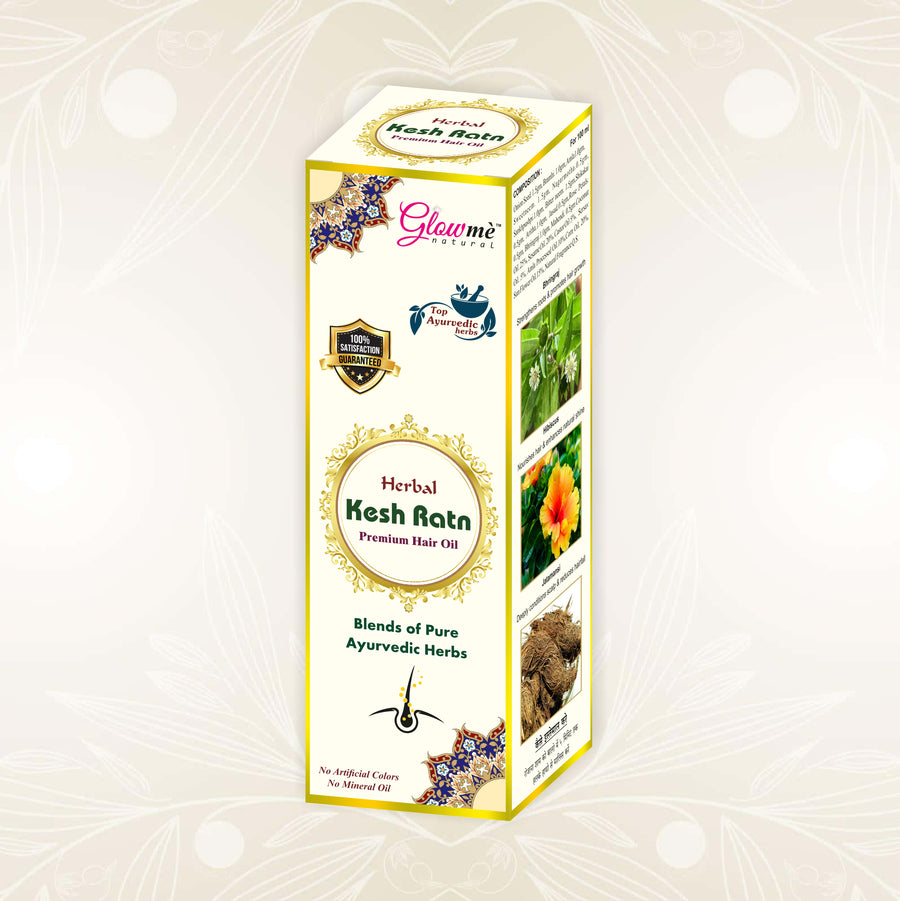 Kesh Ratan Hair Oil Ayurvedic herbal hair oil for hair growth, hair fall control, dandruff care, scalp nourishment and healthy strong hair.