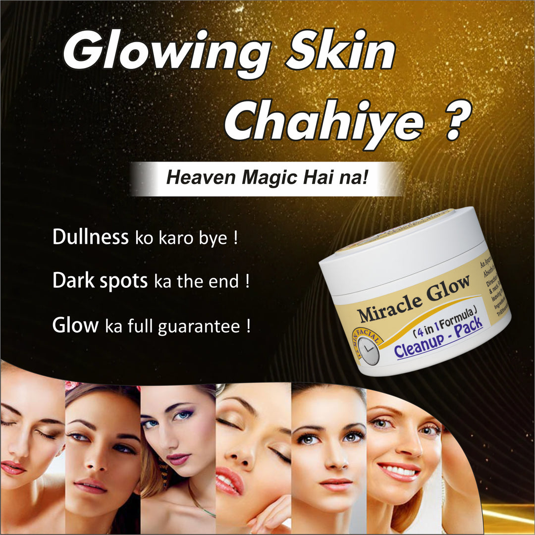 GlowMe Natural Miracle Glow 4-in-1 Herbal Brightening, Hydrating, Anti-Ageing & Nourishing Skincare Solution – For Healthy, Radiant & Youthful Skin