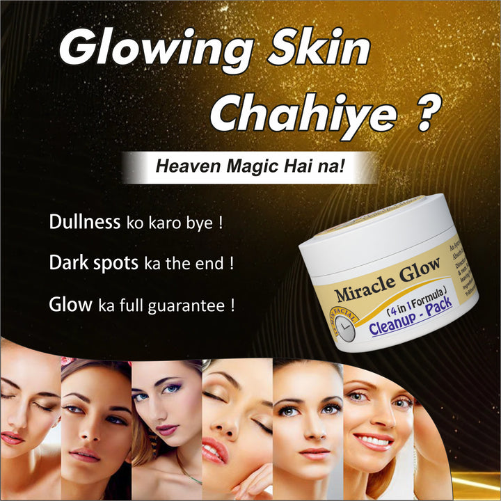 GlowMe Natural Miracle Glow 4-in-1 Herbal Brightening, Hydrating, Anti-Ageing & Nourishing Skincare Solution – For Healthy, Radiant & Youthful Skin