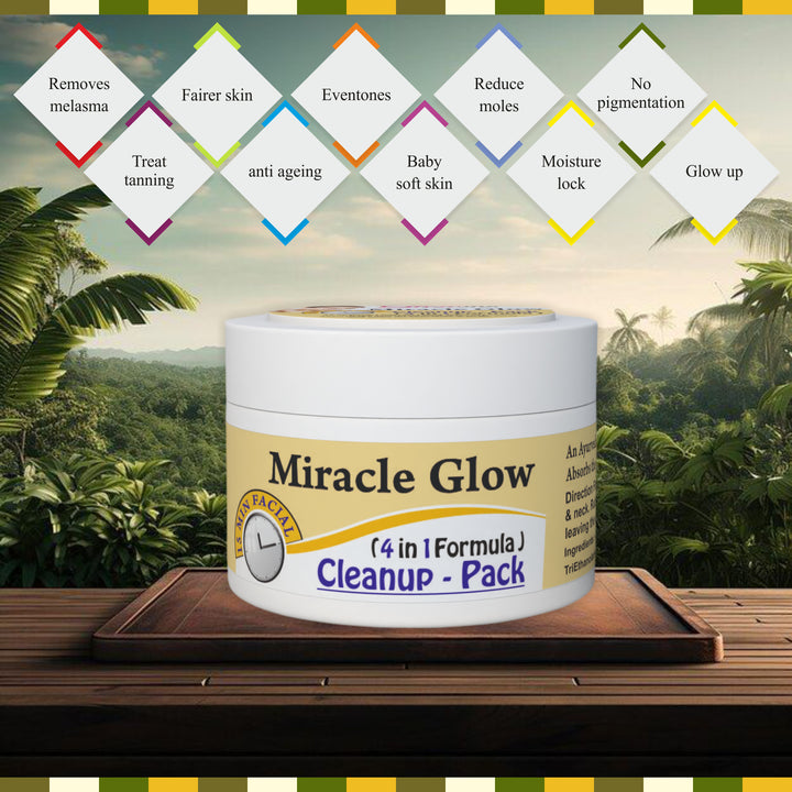 GlowMe Natural Miracle Glow 4-in-1 Herbal Brightening, Hydrating, Anti-Ageing & Nourishing Skincare Solution – For Healthy, Radiant & Youthful Skin