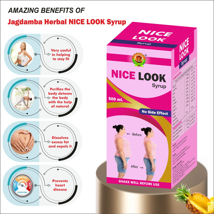 NICE LOOK 500ML | ALOEVERA SYRUP 500ML - SKIN WELLNESS COMBO