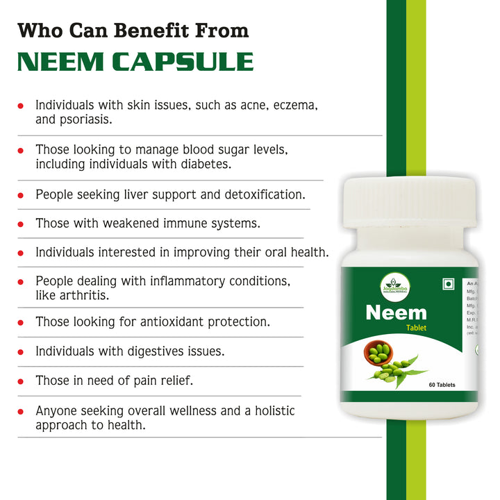 Neem Tablets | Pure Herbal Detox and Skin Health Support
