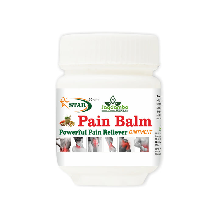 Star Pain Balm – Herbal Pain Relief Balm for Muscle & Joint Care | Jagdamba Herbal(PACK OF 2)