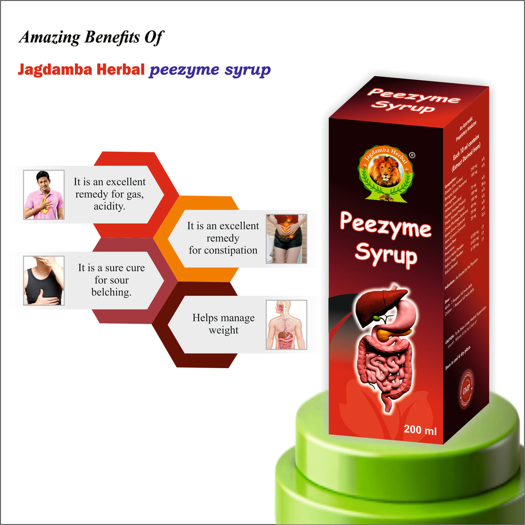 Peezyme Syrup | Ayurvedic Solution for Digestion, Gas, and Constipation