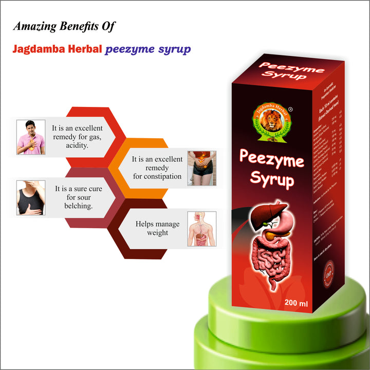 Peezyme Syrup | Ayurvedic Solution for Digestion, Gas, and Constipation