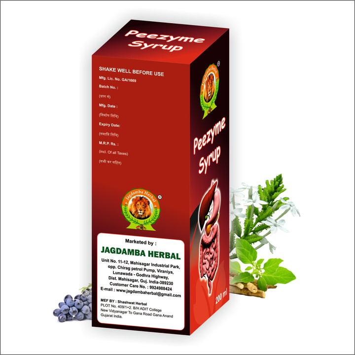 Peezyme Syrup | Ayurvedic Solution for Digestion, Gas, and Constipation