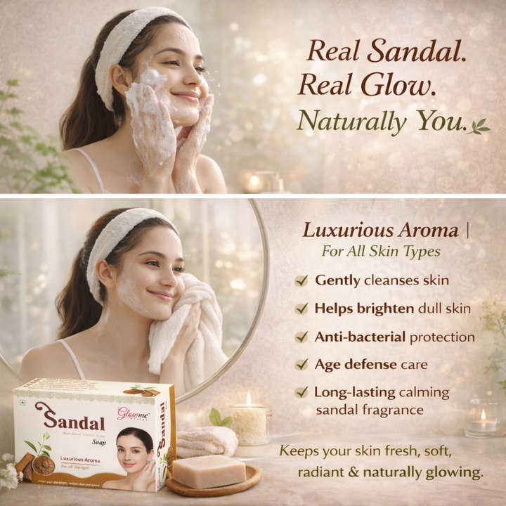 Natural Sandal Soap for Fresh and Clean Skin