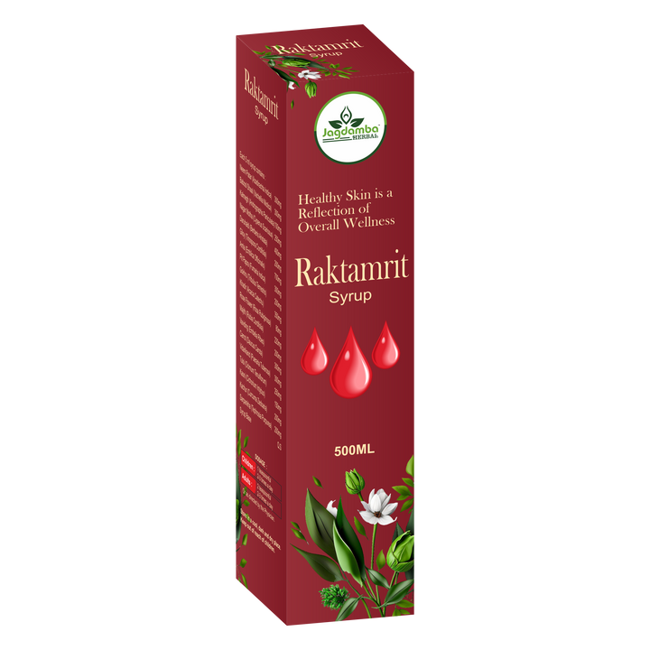 Raktamrit Syrup | Ayurvedic Herbal Blood Purifier Syrup for Daily Wellness & Skin Health | Jagdamba Herbal