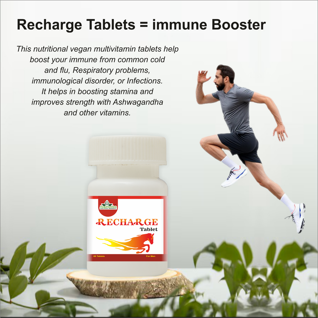 Recharge Tablets | Ayurvedic Boost for Energy, Vitality, and Sexual Health